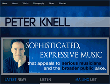 Tablet Screenshot of peterknell.com
